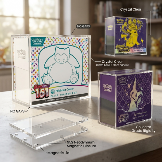 VaultifyUK Showcase | Elite Trainer Box Display Case | 8mm + 5mm Acrylic
