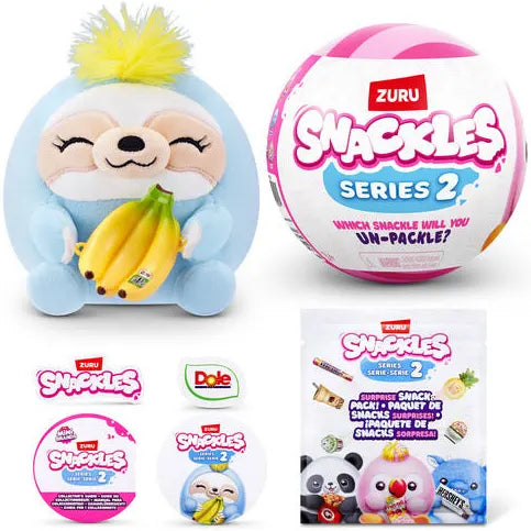 ZURU Snackles Series 2 Surprise Ball | Surprise Capsule | Plush Toy
