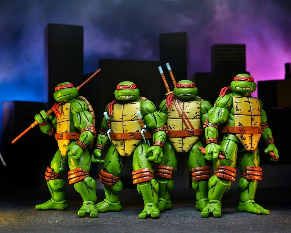 NECA Teenage Mutant Ninja Turtles | Mirage Comics 4-Pack | 7” Ultimate Action Figures