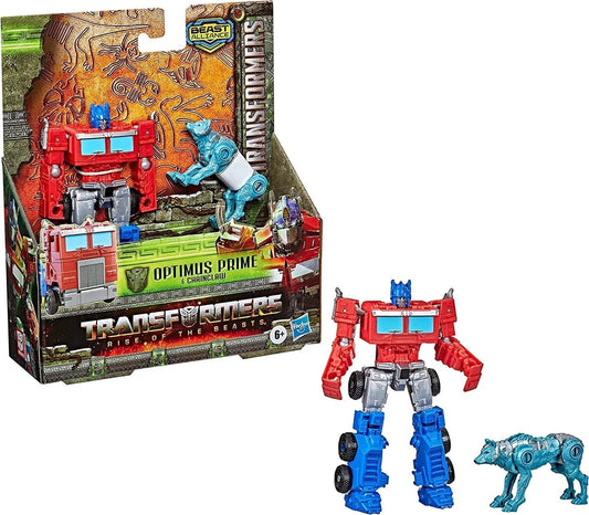 Transformers Rise of the Beasts | Optimus Prime & Chainclaw 2-Pack | Hasbro Figure Set