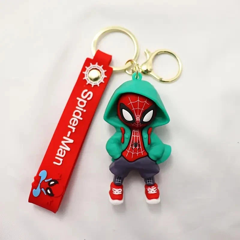Spider Hero Hooded Keychain | Comic Style Collectable | Gift Idea