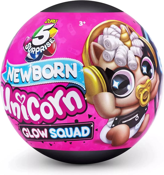 ZURU 5 Surprise Newborn Unicorn Glow Squad | Surprise Capsule | Unicorn