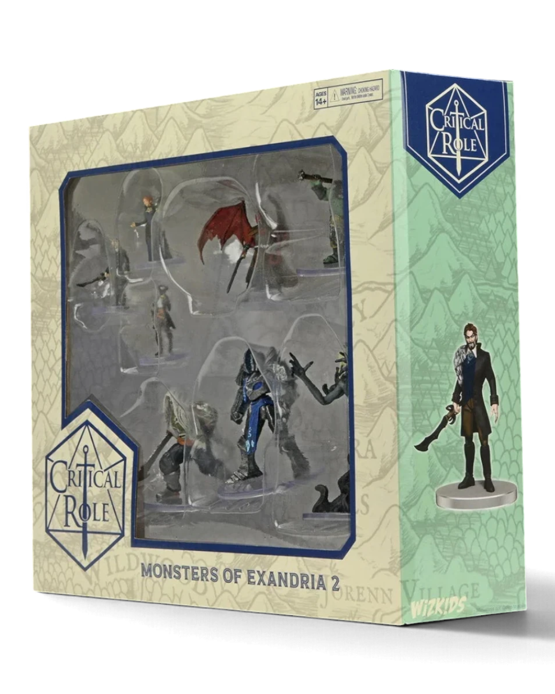VaultifyUK Critical Role Monsters of Exandria Set 2 featuring eight pre-painted tabletop miniatures in window box
