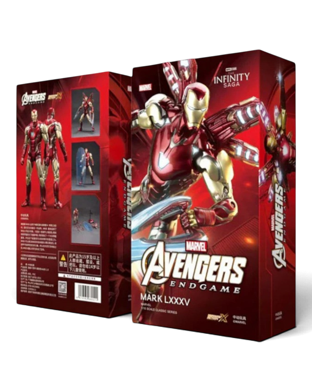 VaultifyUK ZD Toys Iron Man Mark 85 1/10 scale action figure collector box featuring Avengers Endgame artwork