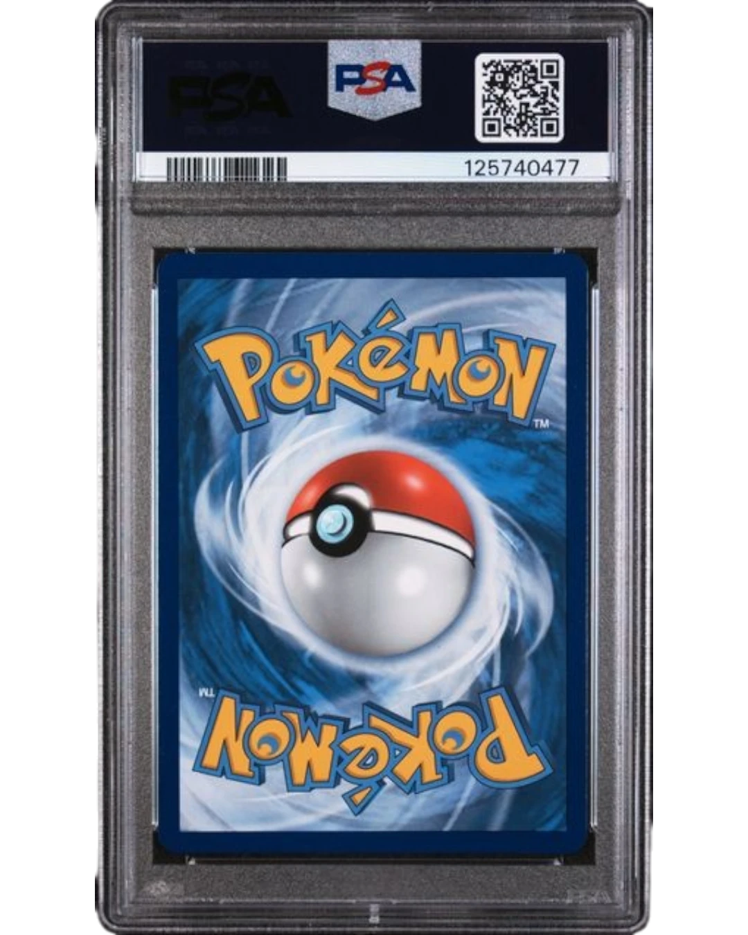 VaultifyUK PSA 9 Mint graded Mewtwo GX SM196 Black Star Promo Pokémon card back view in protective slab