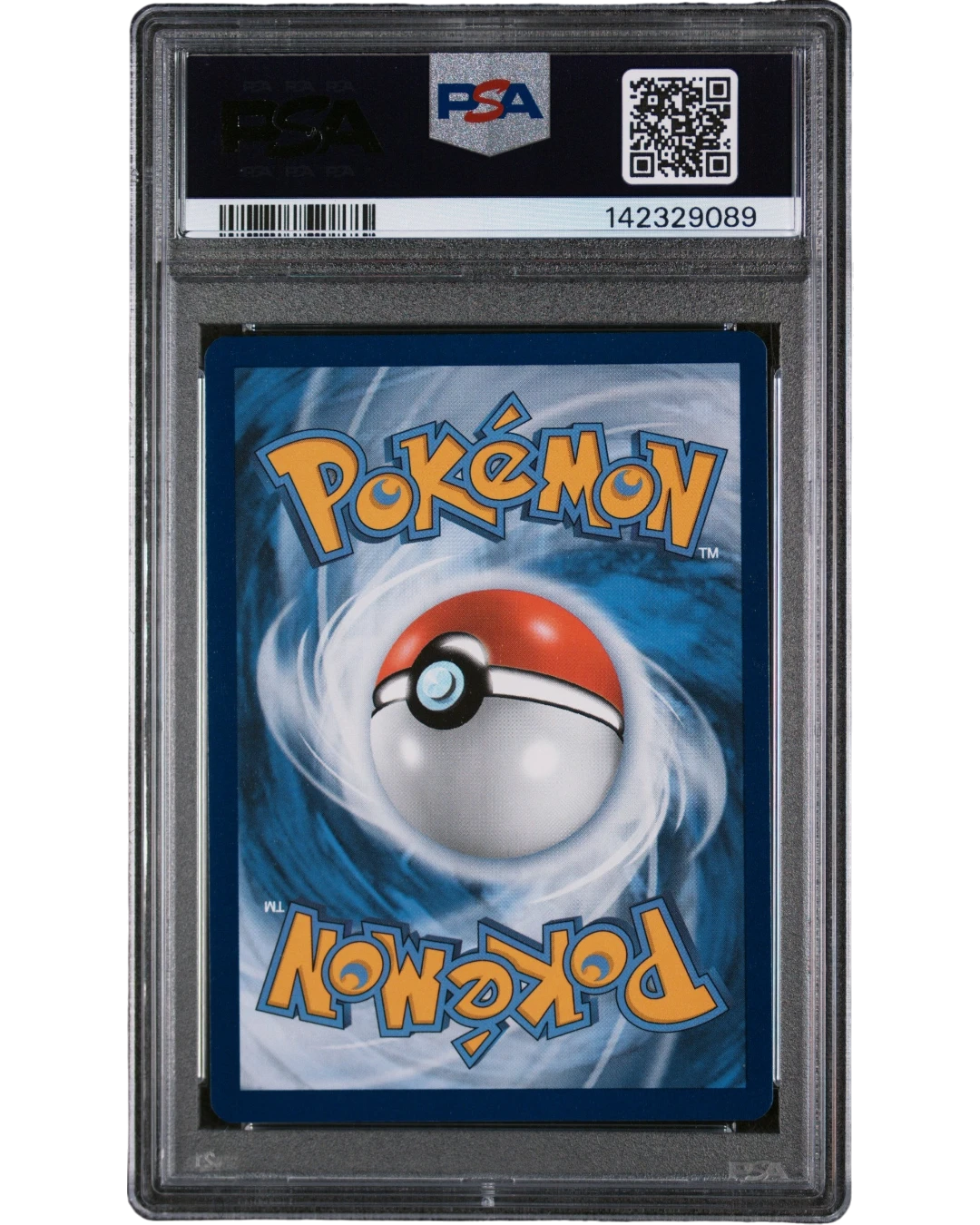 VaultifyUK graded PSA 9 Mint 2023 Pokémon Mewtwo #052 Black Star Promo card back view in protective slab