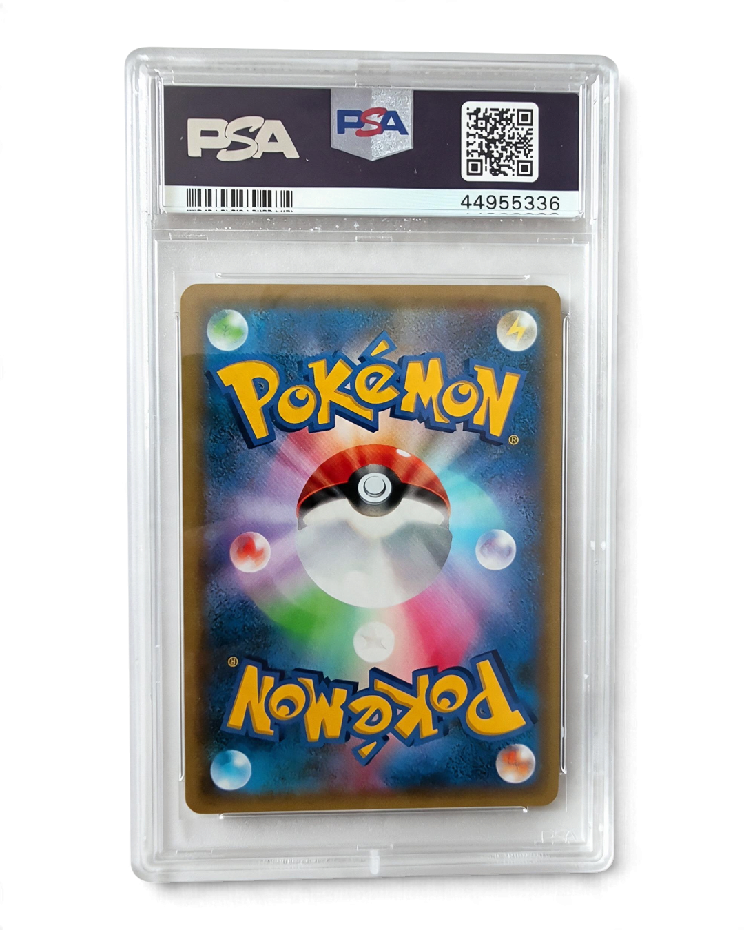 VaultifyUK PSA 10 graded Japanese Pokémon card back showing classic blue and gold design in a protective slab