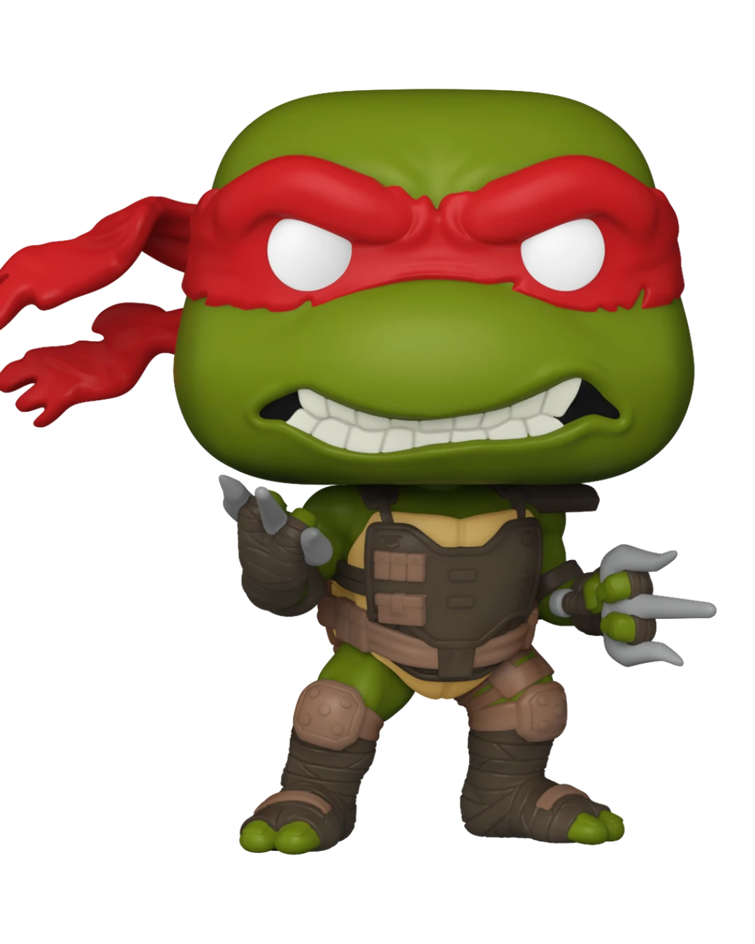 VaultifyUK Funko Pop! Raphael figure from The Last Ronin wearing a red mask and brown tactical gear.