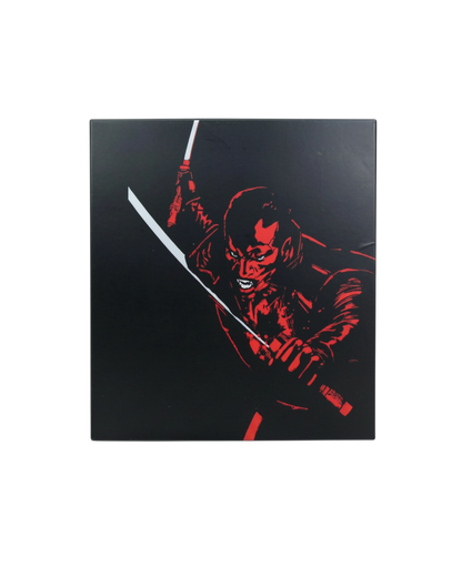 VaultifyUK Mezco Marvel Blade Midnight Sons One:12 Collective action figure collector box with red graphic art