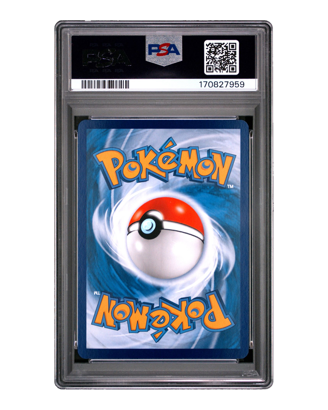 PSA 10 Gem Mint Mimikyu 1307/07 Simplified Chinese Gem Pack Vol.3 graded slab, cert 170827959, back
