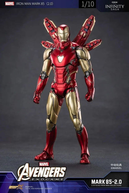 Marvel Iron Man MK85 2.0 LED Light-Up Figure | ZD Toys | 1/10 Scale 18cm