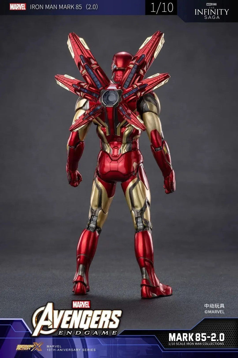 Marvel Iron Man MK85 2.0 LED Light-Up Figure | ZD Toys | 1/10 Scale 18cm