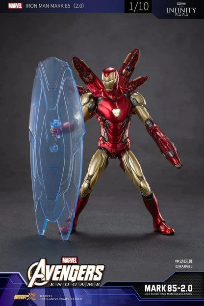 Marvel Iron Man MK85 2.0 LED Light-Up Figure | ZD Toys | 1/10 Scale 18cm