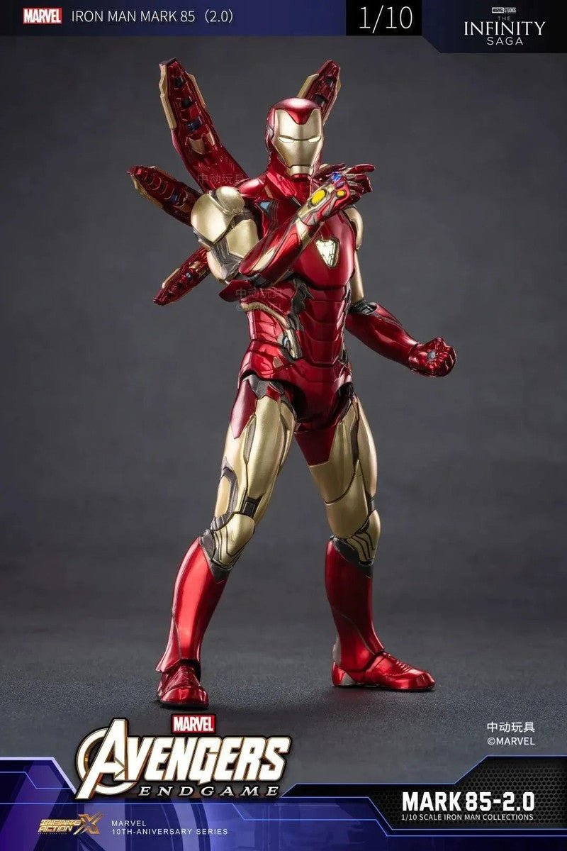 Marvel Iron Man MK85 2.0 LED Light-Up Figure | ZD Toys | 1/10 Scale 18cm