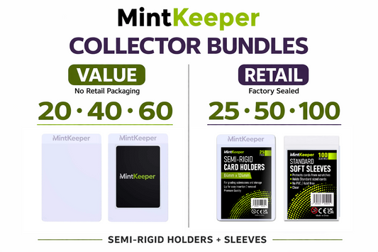 MintKeeper Semi-Rigid Card Holders & Sleeves | Collector Bundles | Premium Protection