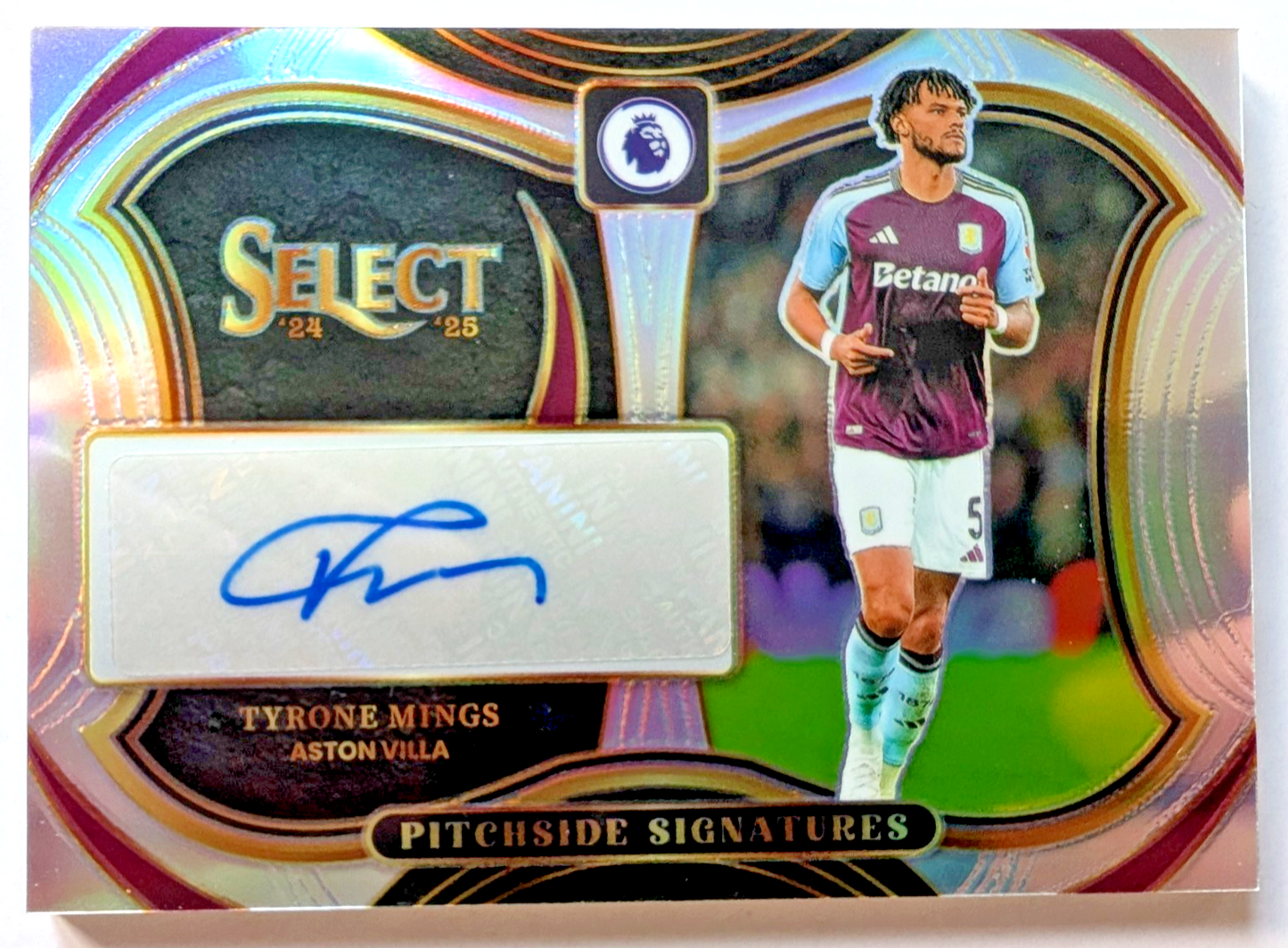 Panini Select 24/25 - Tyrone Mings - Aston Villa - Pitchside Signatures Auto -NM0