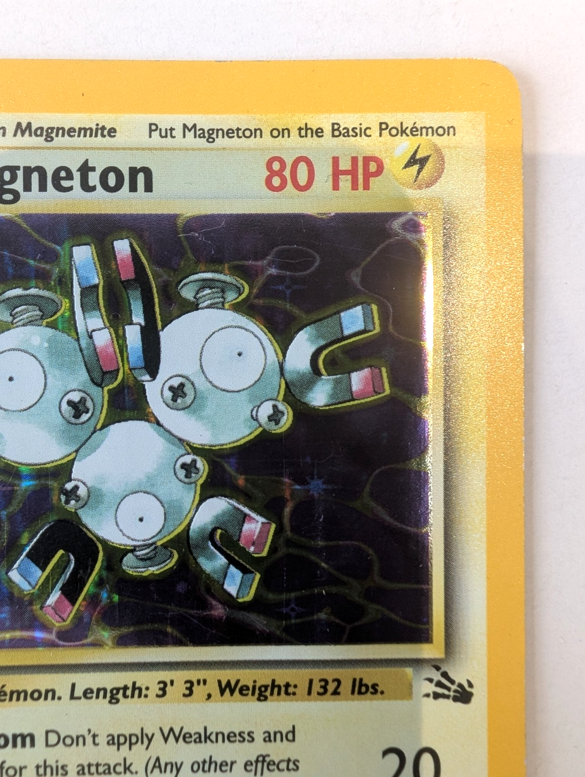 Pokémon TCG - Magneton - 11/62 - Fossil - Holo Rare - Unlimited - LP2