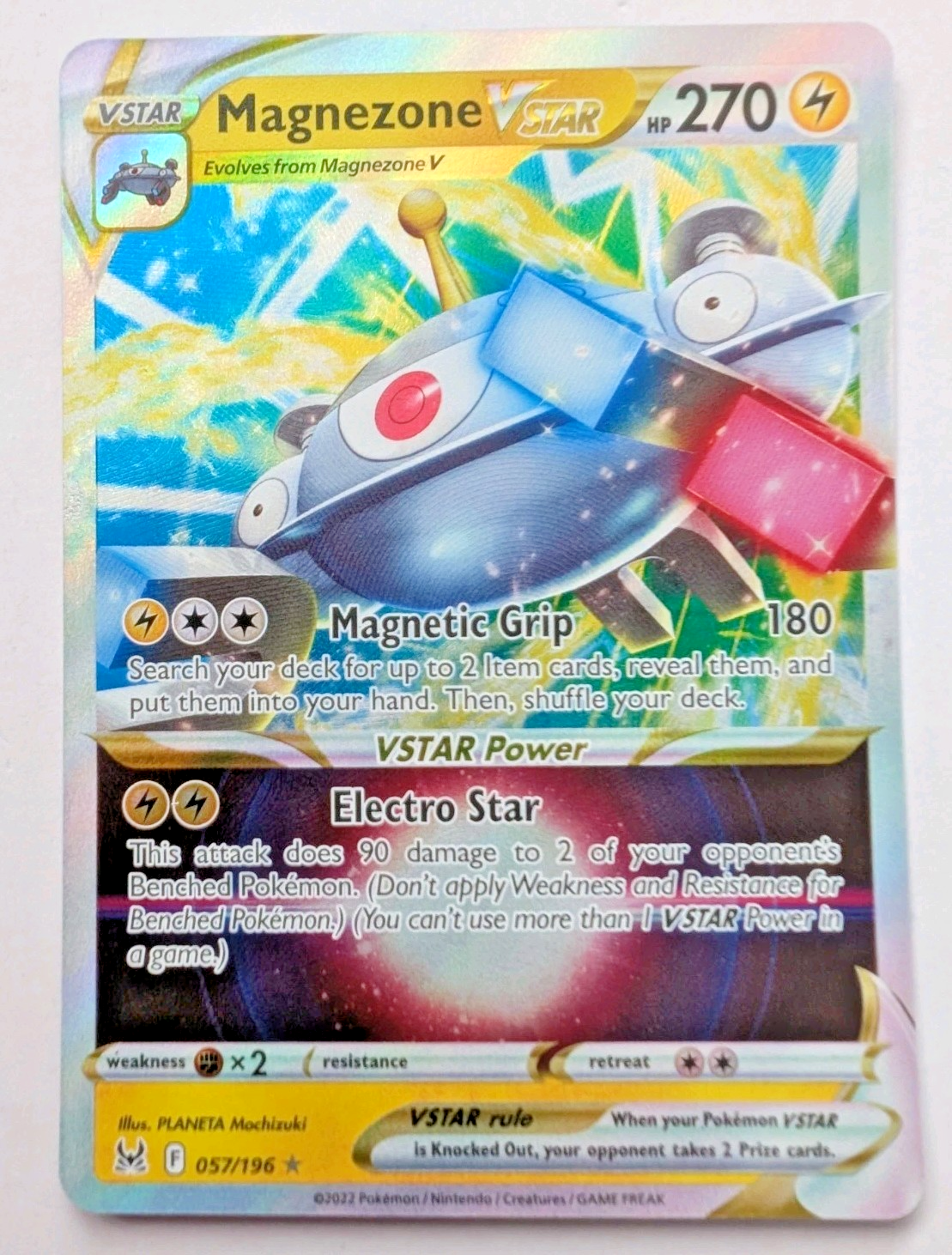 Pokemon TCG - Magnezone Vstar - 057/196 - Lost Origin - Holo Ultra Rare - NM0
