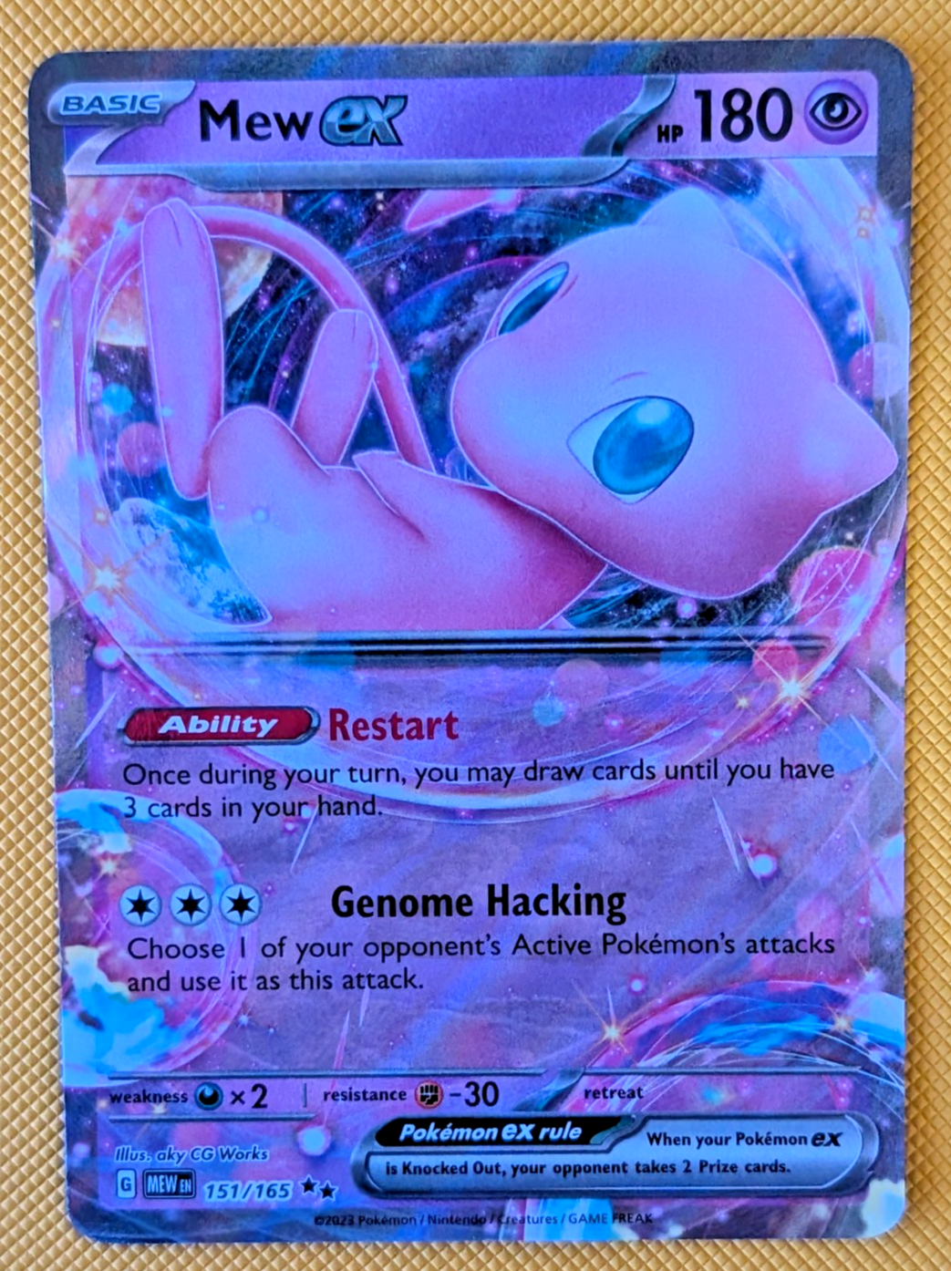 Pokémon TCG | Mew ex 151/165 | Scarlet & Violet 151 | Double Rare | NM1