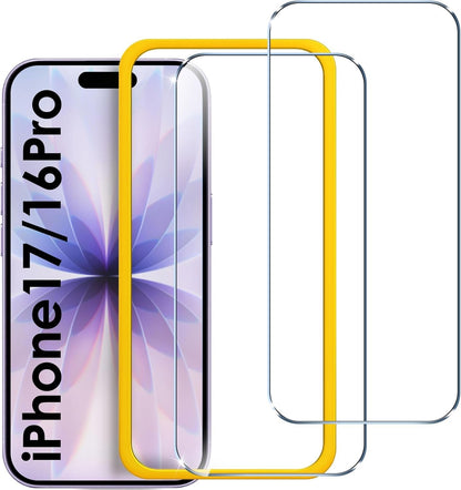 ivoler Screen Protector for iPhone 17/iPhone 16 Pro – 2 Pack Tempered Glass0