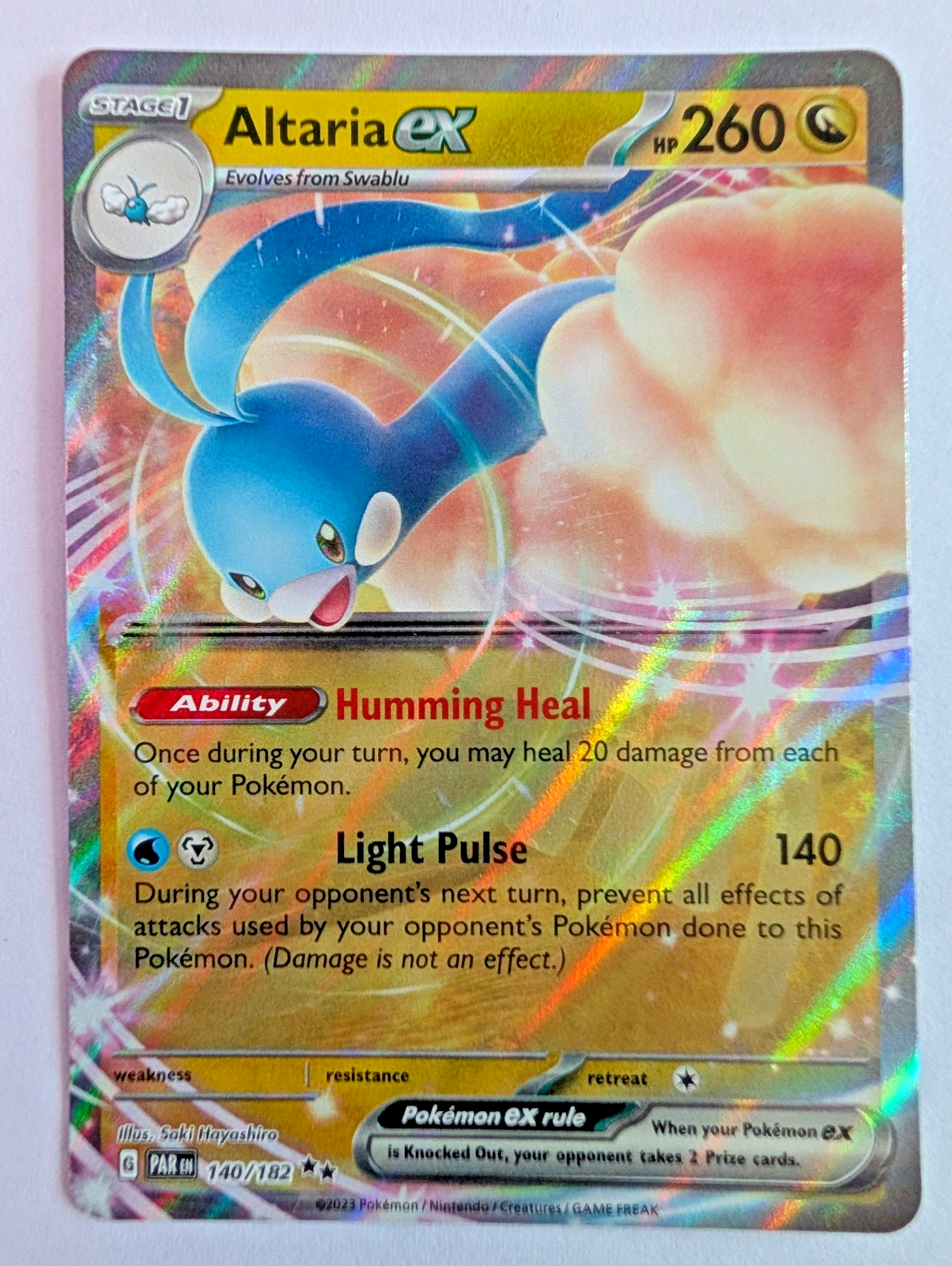 Pokémon TCG | Altaria ex | 140/182 | Paradox Rift | NM0