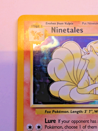 Pokémon TCG - Ninetales - 12/102 - Base Set - Holo Rare - Unlimited - LP2