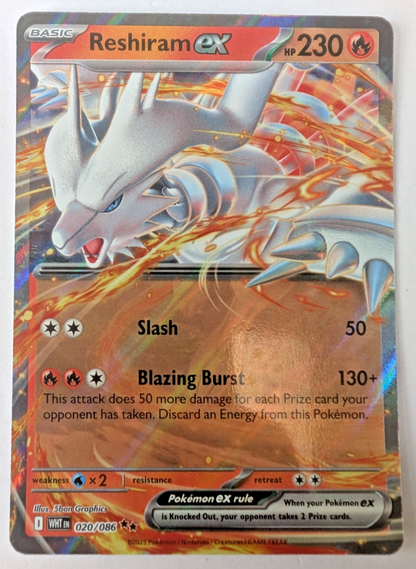Pokémon TCG - Reshiram ex - 20/86 - S&V: White Flare - Holo Double Rare - NM0