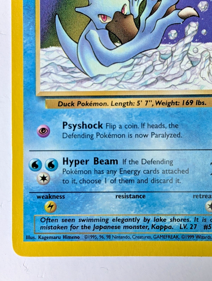 Pokémon TCG - Fossil Evolution Set – Psyduck & Golduck 1999 WOTC Vintage - LP-NM14