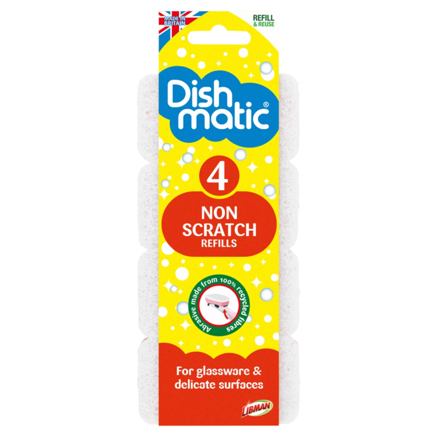 Dishmatic Complete Cleaning Kit | Handle + 9 Refills | General & Non Scratch2