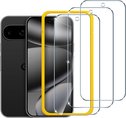 ivoler Screen Protector for Pixel 10/10 Pro/9/9 Pro – 3 Pack Tempered Glass0