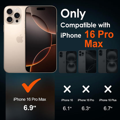 ivoler Screen Protector for iPhone 16 Pro Max – 2 Pack Tempered Glass1