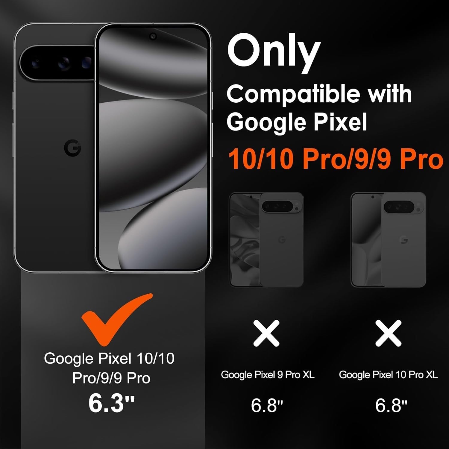 ivoler Screen Protector for Pixel 10/10 Pro/9/9 Pro – 3 Pack Tempered Glass1