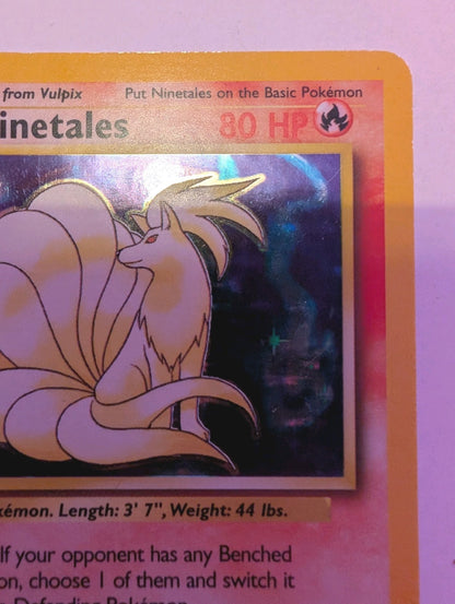 Pokémon TCG - Ninetales - 12/102 - Base Set - Holo Rare - Unlimited - LP3