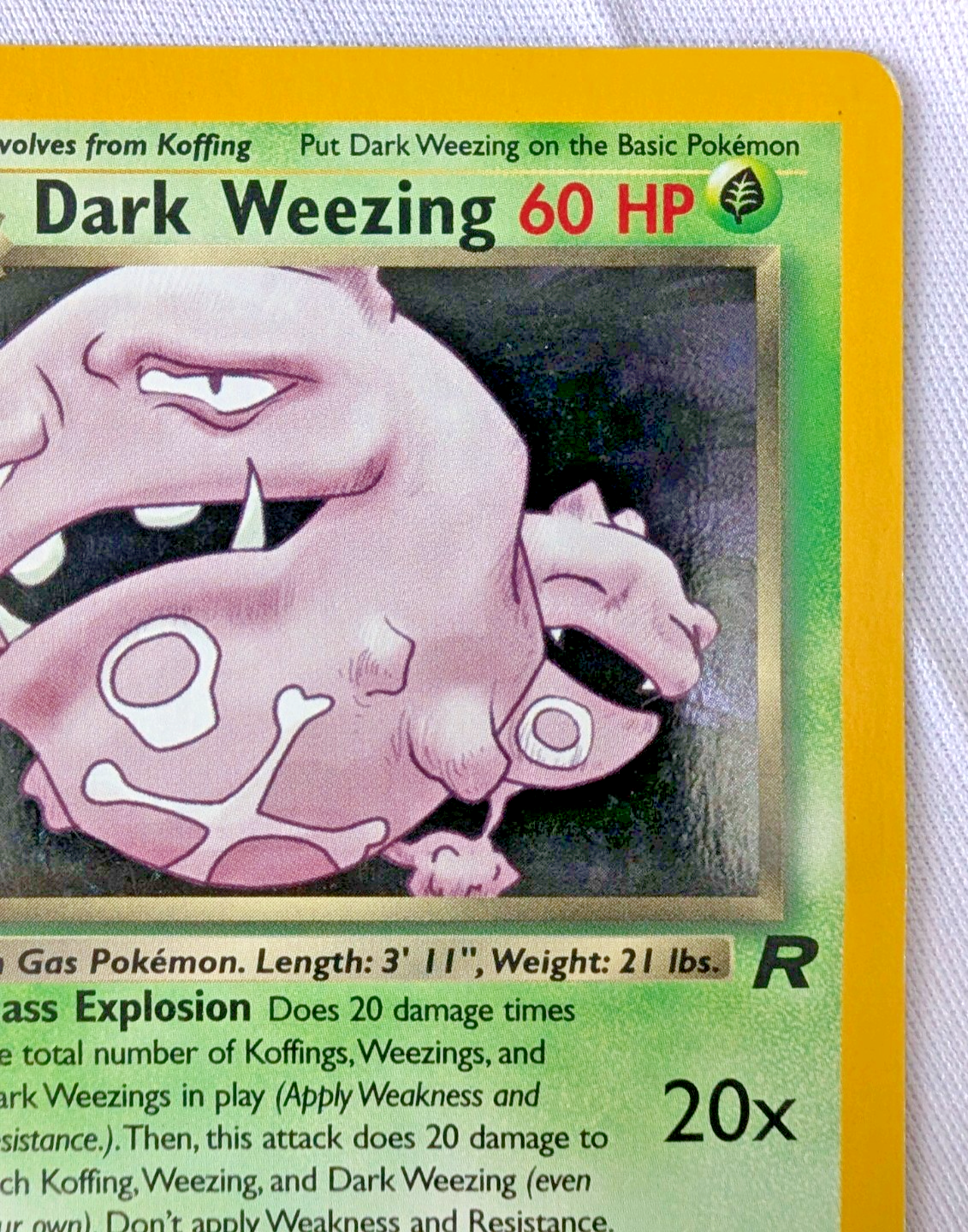 Pokemon TCG - Dark Weezing - 14/82 - Team Rocket - Holo Rare – LP2