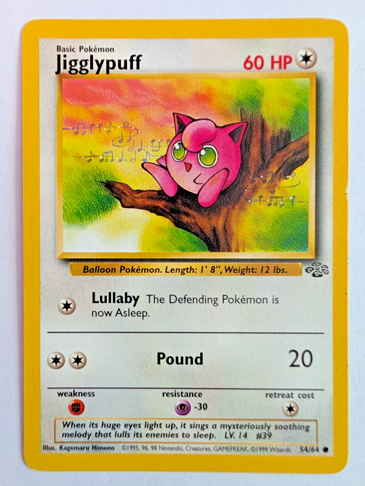 Pokemon TCG - Jigglypuff - 54/64 - Jungle - Unlimited – LP+0