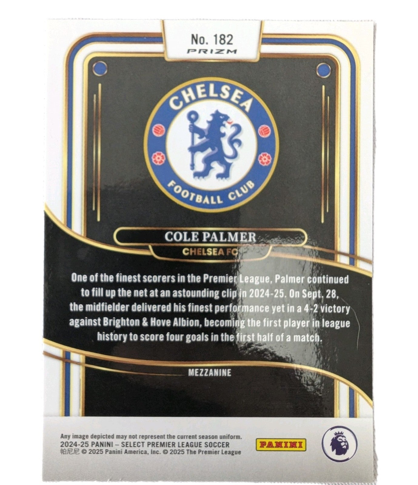 2024/25 Panini Select PL - Cole Palmer - Chelsea - Prizm Mezzanine - NM1