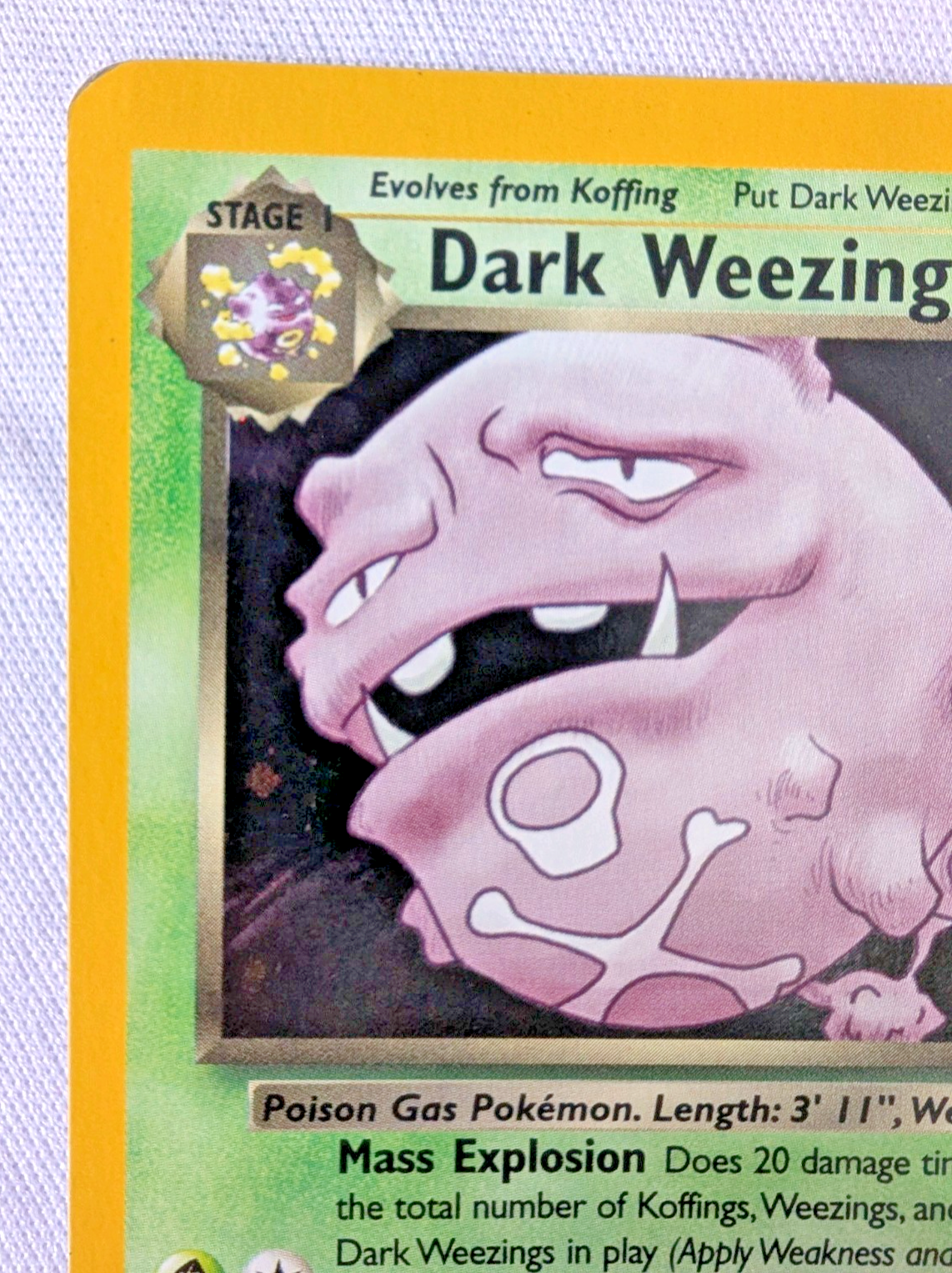 Pokemon TCG - Dark Weezing - 14/82 - Team Rocket - Holo Rare – LP1