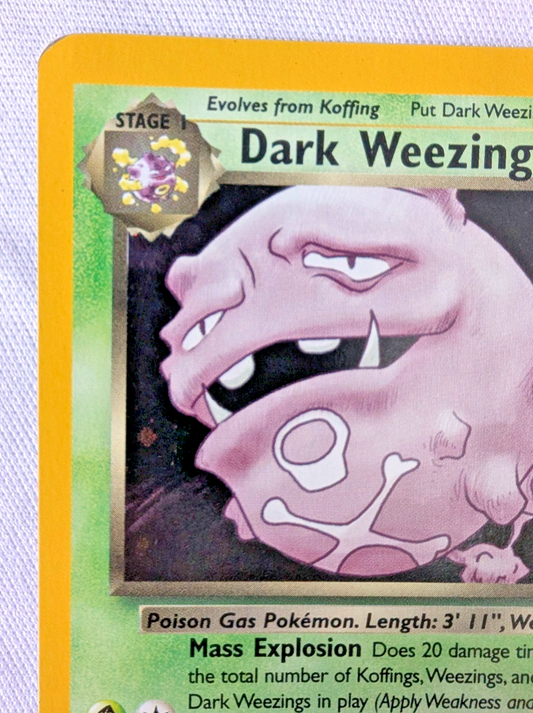 Pokemon TCG - Dark Weezing - 14/82 - Team Rocket - Holo Rare – LP1