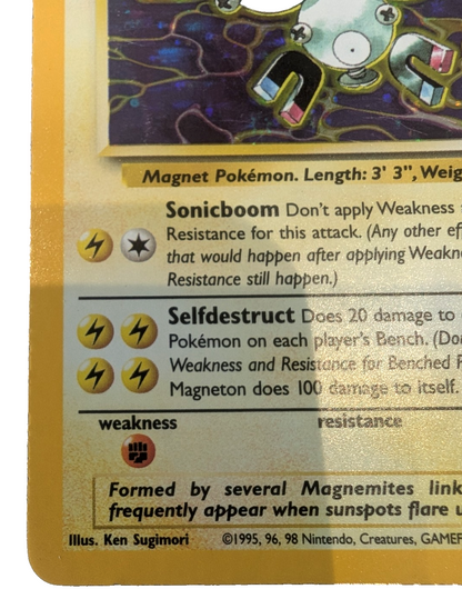 Pokémon TCG - Magneton - 11/62 - Fossil - Holo Rare - Unlimited - LP3