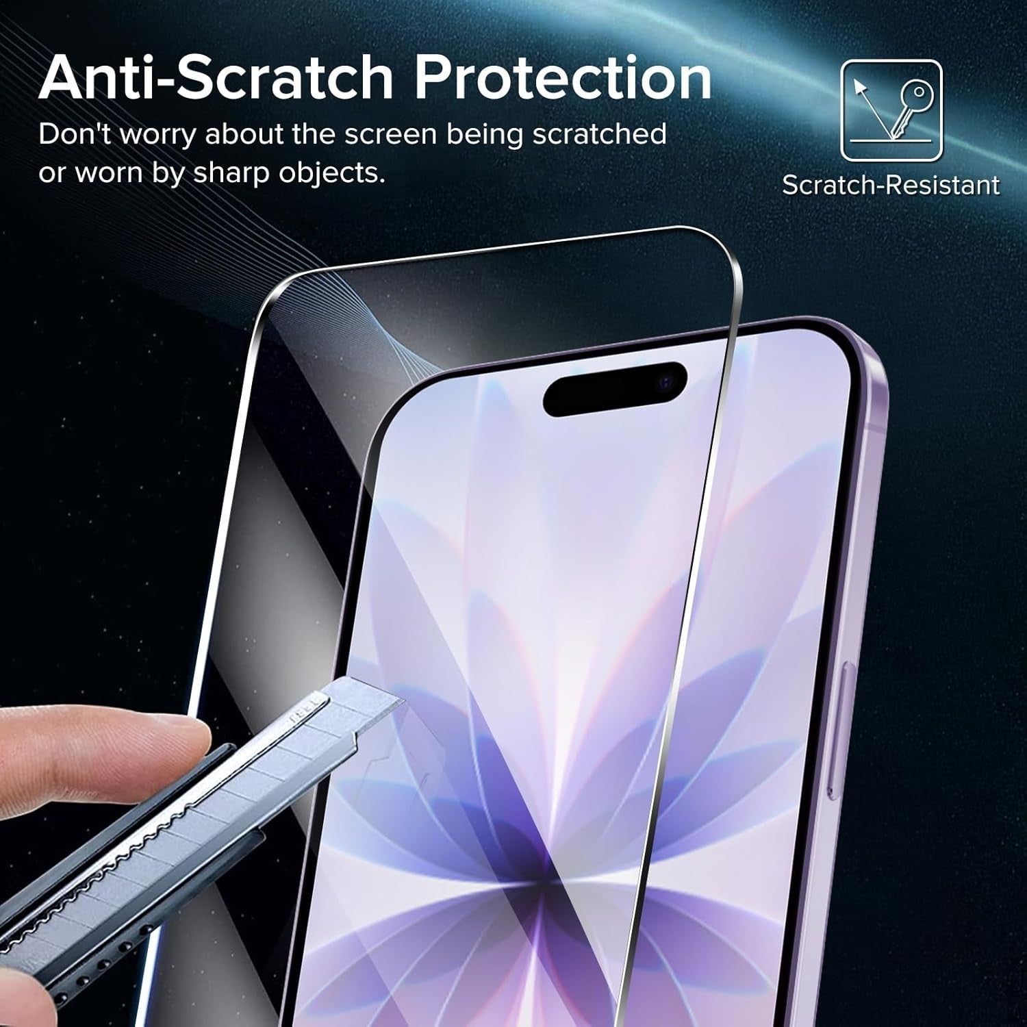 ivoler Screen Protector for iPhone 16 Pro Max – 2 Pack Tempered Glass3