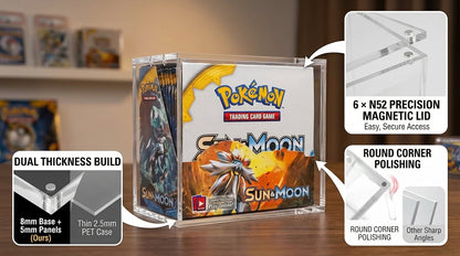 VaultifyUK Showcase | Booster Box Display Case | 8mm + 5mm Acrylic