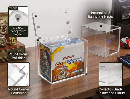 VaultifyUK Showcase | Booster Box Display Case | 8mm + 5mm Acrylic