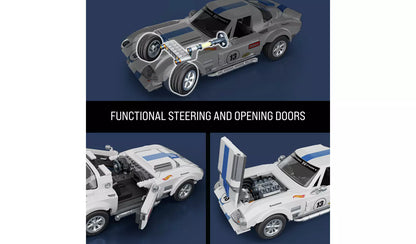 Hot Wheels Elite | Corvette Grand Sport | Mattel Brick Shop | 918 Pieces