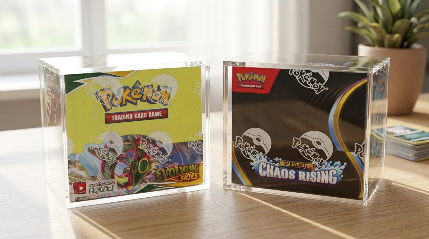 VaultifyUK Showcase | Booster Box Display Case | 8mm + 5mm Acrylic