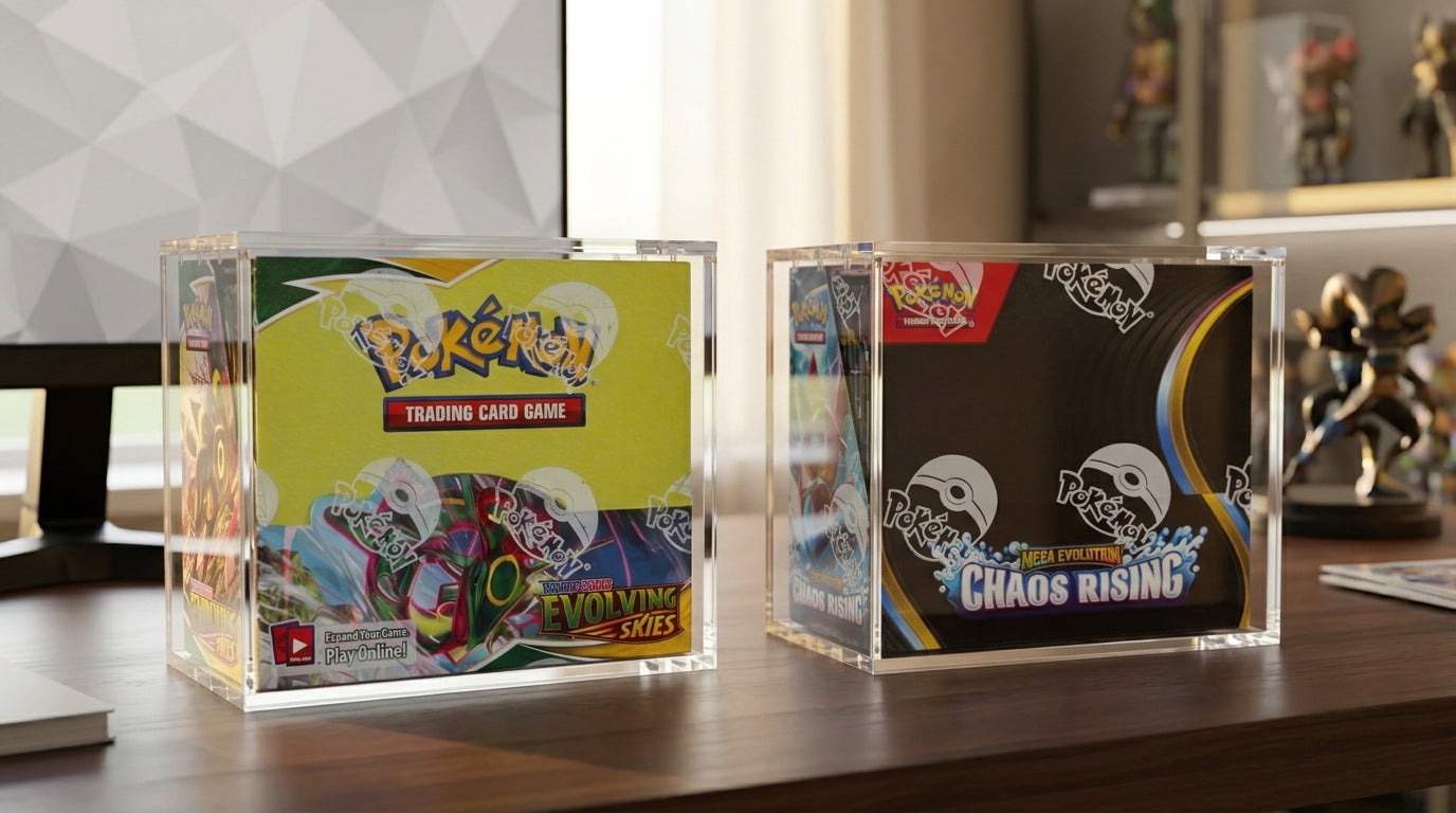 VaultifyUK Showcase | Booster Box Display Case | 8mm + 5mm Acrylic