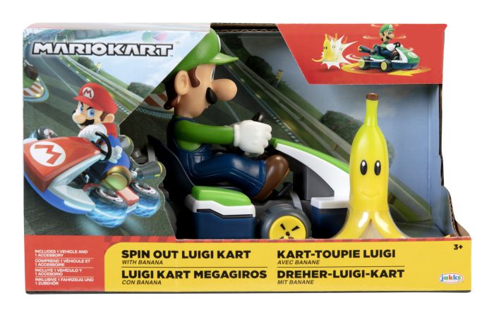 Nintendo 2.5in Spin Out Mario Kart | Mario & Luigi | 3+