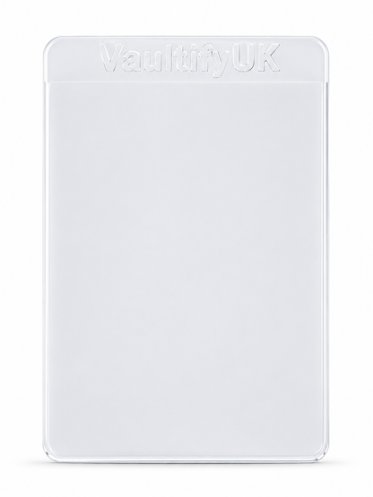 VaultifyUK Shield | Premium Semi-Rigid Holders | Standard Size (25 Pack)