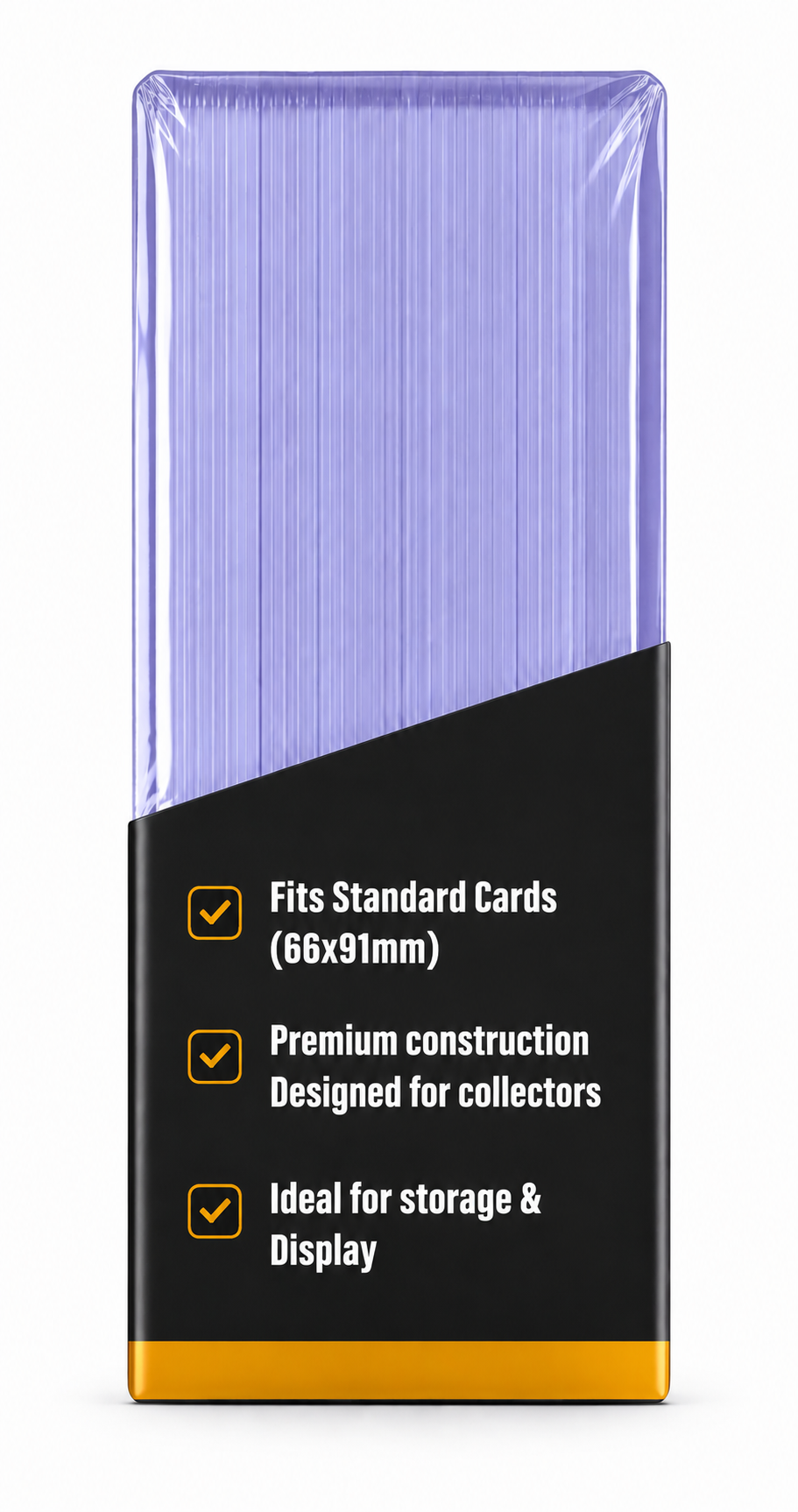 VaultifyUK Shield | Premium Toploaders | 3" x 4" 35PT (25 Pack)