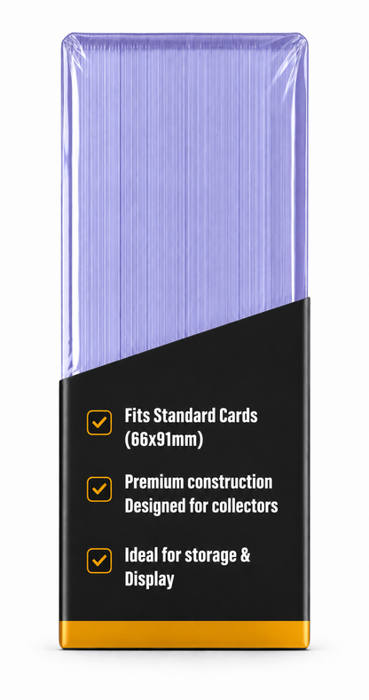 VaultifyUK Shield | Premium Toploaders | 3" x 4" 35PT (25 Pack)