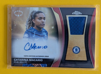 Catarina Macario Auto Relic /50 | Topps Chrome UWCL 2024/25 | NM